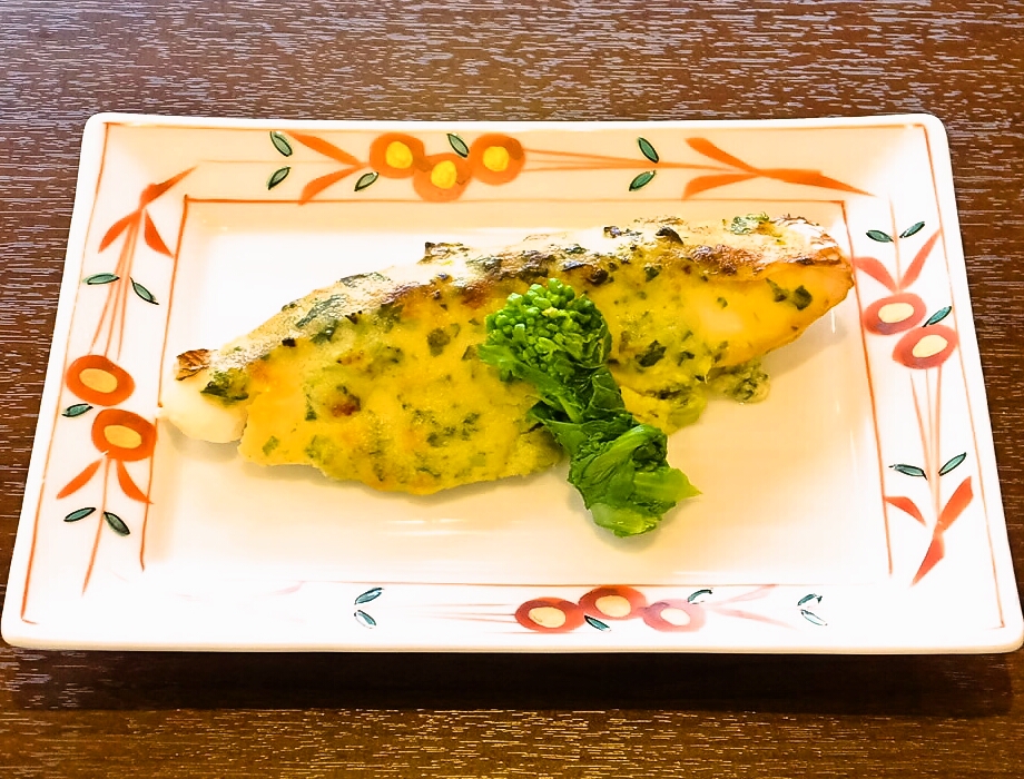 魚の洋風菜種焼き